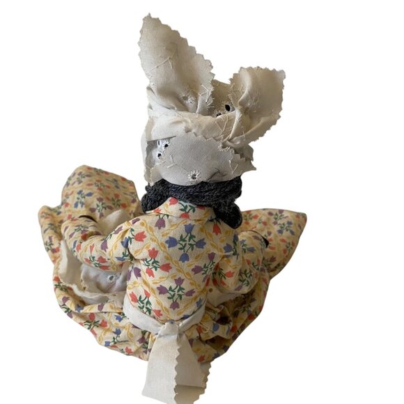 Vintage Handmade Curacao Black Dolls Cloth Folk Couple Floral Outfits Poseable - Picture 7 of 16